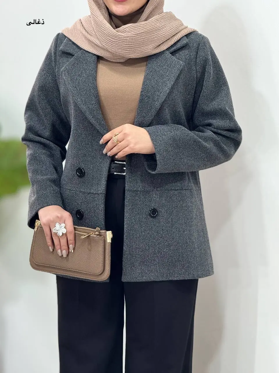 پالتو کتی فوتر آستردار زرین